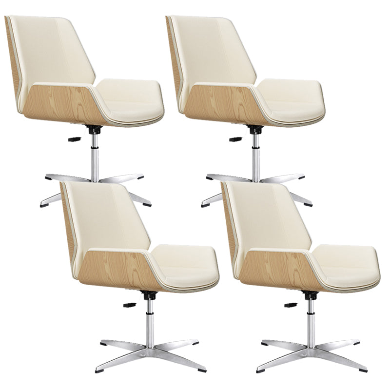 Contemporary Managers Chair Faux Leather and Chrome Frame Desk Chair