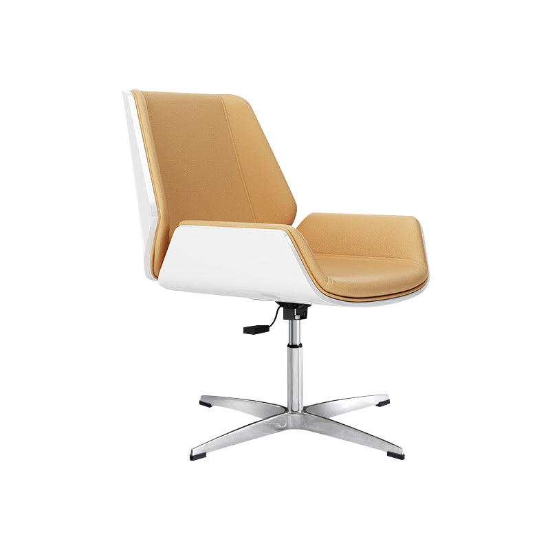 Contemporary Managers Chair Faux Leather and Chrome Frame Desk Chair