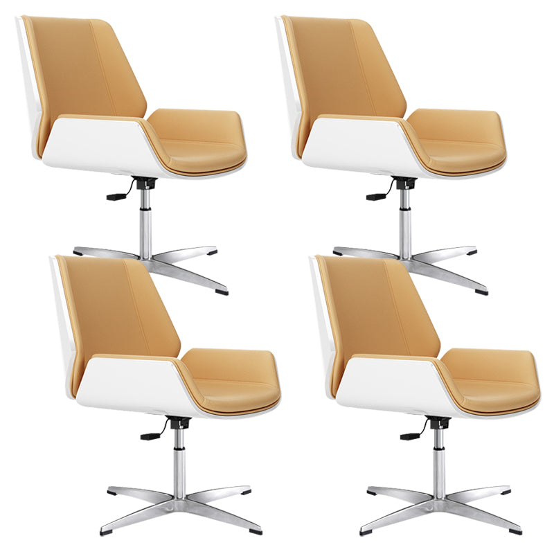 Contemporary Managers Chair Faux Leather and Chrome Frame Desk Chair