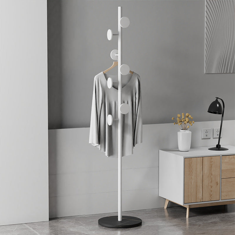 Modern Coat Hanger Metal Free Standing with Hooks Entryway Coat Rack