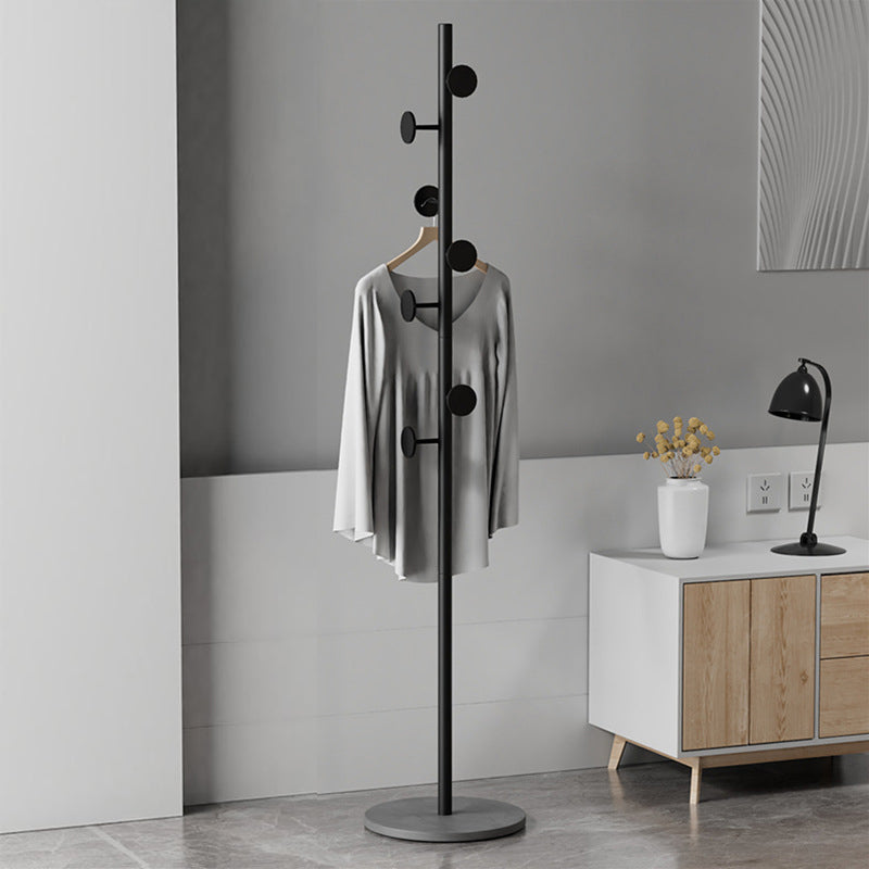 Modern Coat Hanger Metal Free Standing with Hooks Entryway Coat Rack