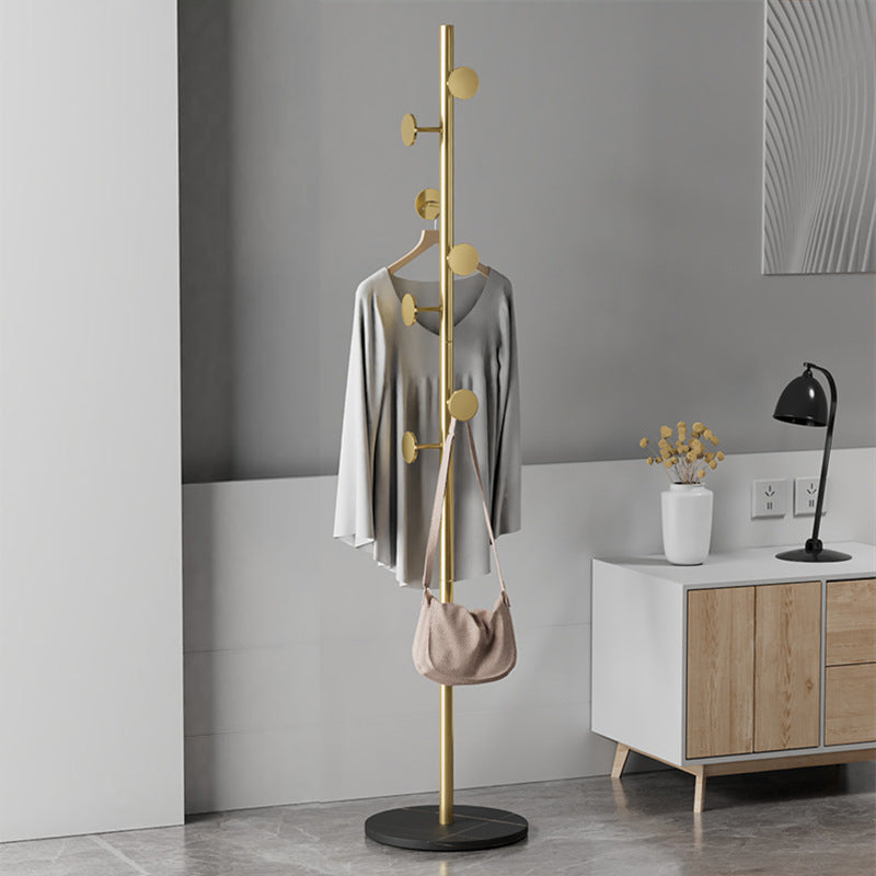 Modern Coat Hanger Metal Free Standing with Hooks Entryway Coat Rack