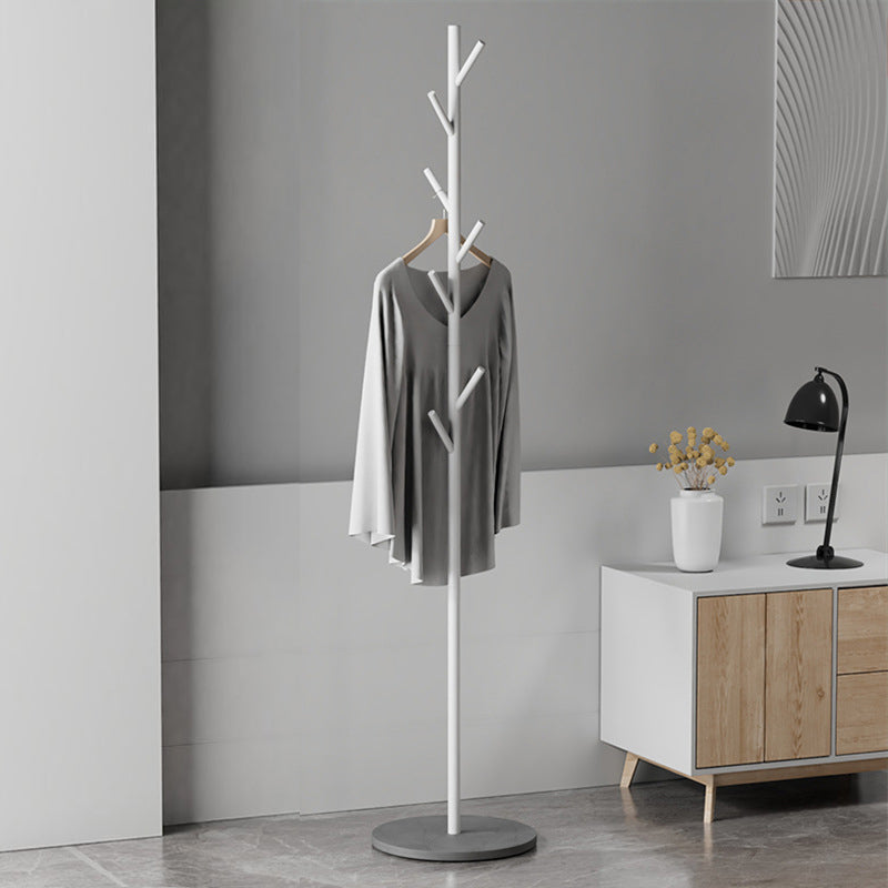 Modern Coat Hanger Metal Free Standing with Hooks Entryway Coat Rack