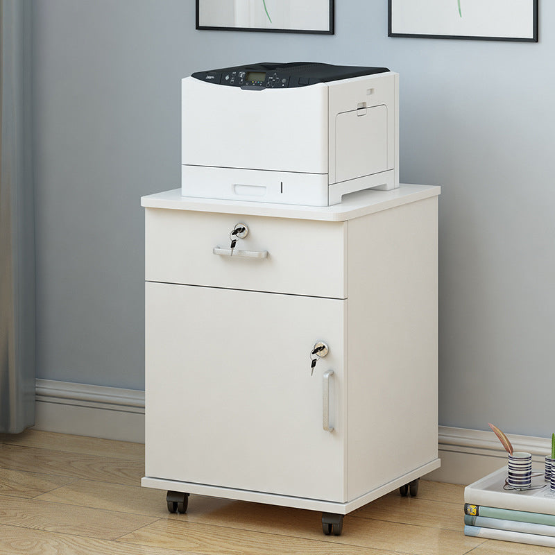 Modern Cabinet Wood Locking Drawers Filing Cabinet with Wheels for Office