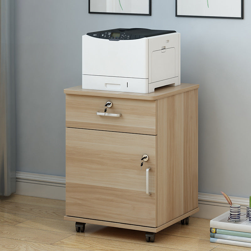 Modern Cabinet Wood Locking Drawers Filing Cabinet with Wheels for Office