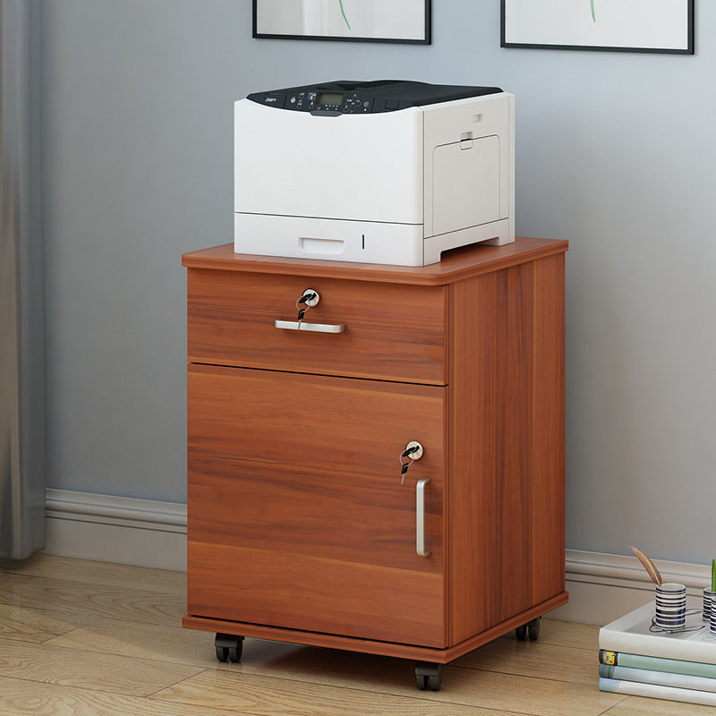 Modern Cabinet Wood Locking Drawers Filing Cabinet with Wheels for Office