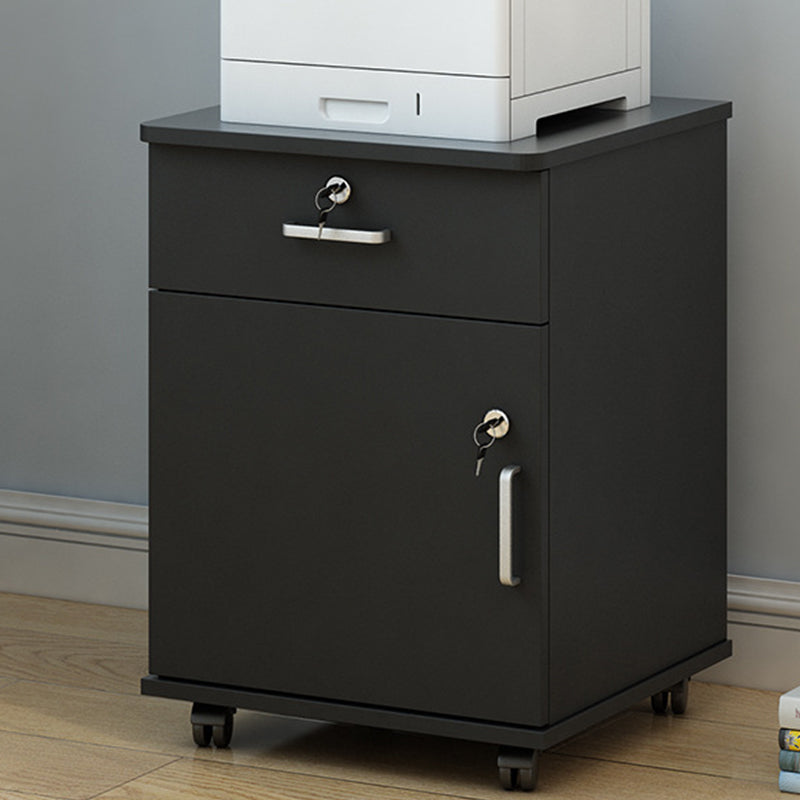 Modern Cabinet Wood Locking Drawers Filing Cabinet with Wheels for Office