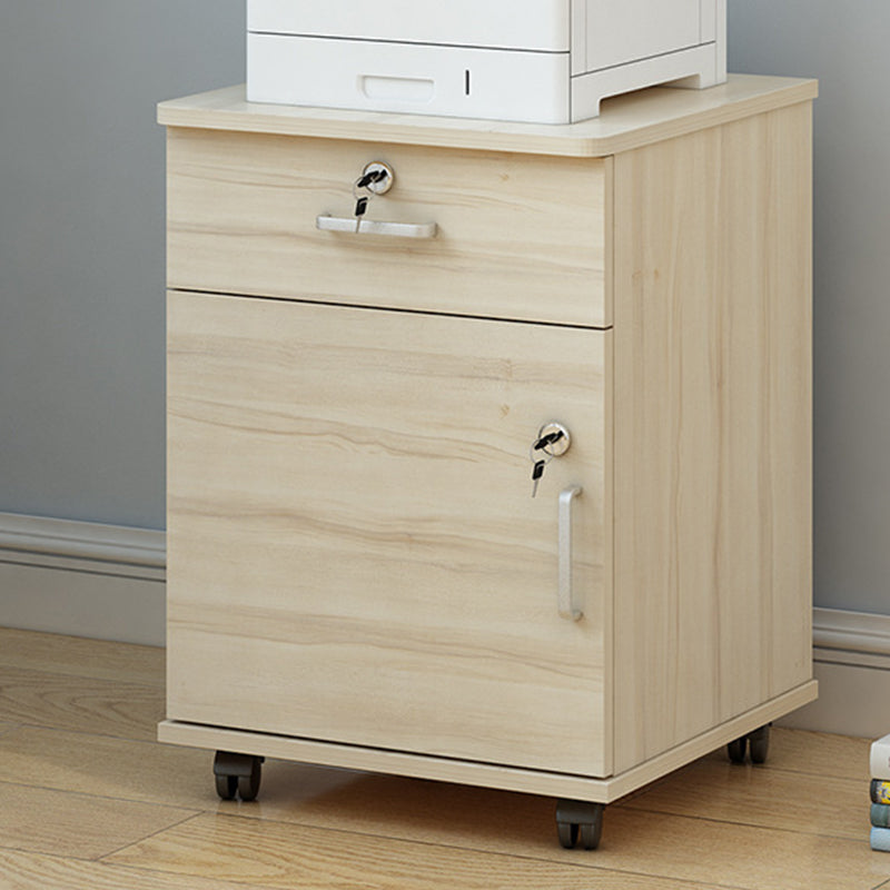 Modern Cabinet Wood Locking Drawers Filing Cabinet with Wheels for Office