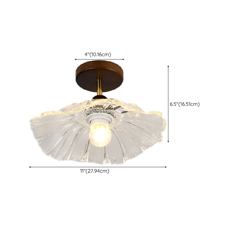 Nordic Style 1-Light Ceiling Lamp Wooden Ceiling Light for Living Room