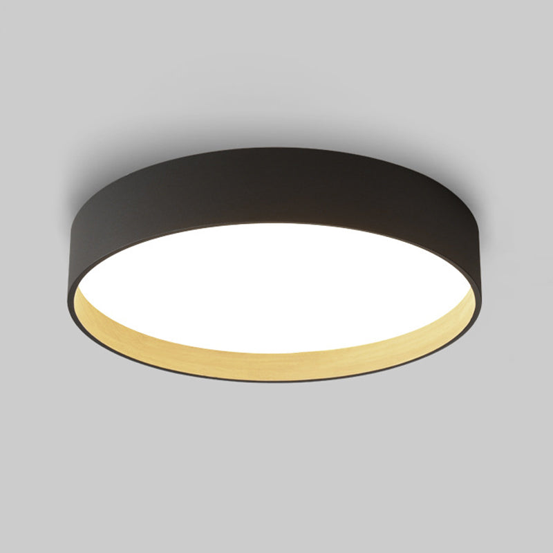 Simple Flush Mount Light Circle LED Ceiling Lamp with Metal for Bedroom