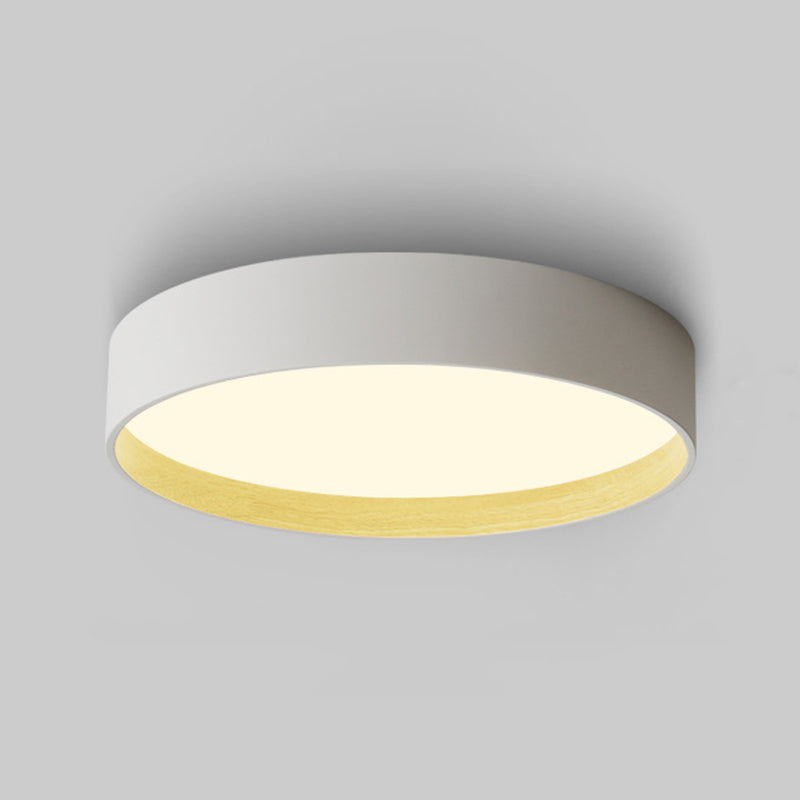 Simple Flush Mount Light Circle LED Ceiling Lamp with Metal for Bedroom