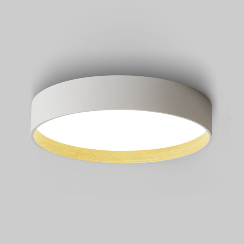 Simple Flush Mount Light Circle LED Ceiling Lamp with Metal for Bedroom