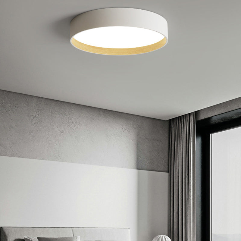 Simple Flush Mount Light Circle LED Ceiling Lamp with Metal for Bedroom