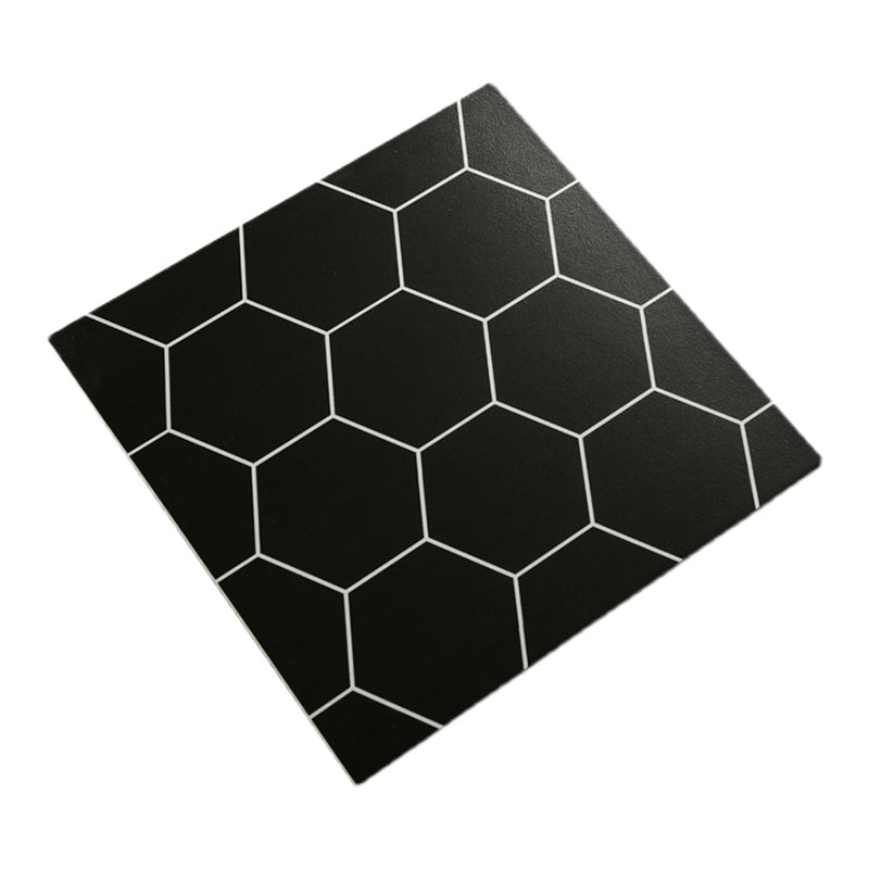 Ceramic Black Wall Tile Square Flower Pattern Tile Wall and Floor