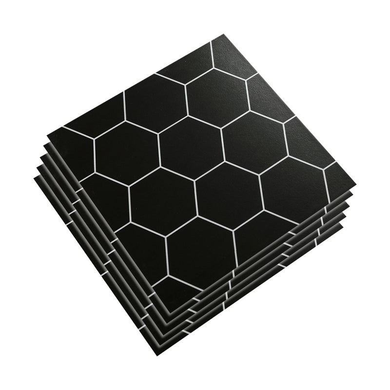 Ceramic Black Wall Tile Square Flower Pattern Tile Wall and Floor