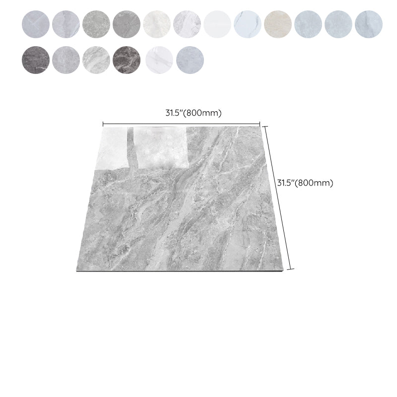 Wall & Floor Tile Marble Print Living Room Porcelain Square Indoor Floor Tile