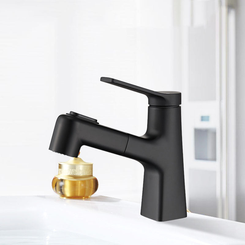 Contemporary Vessel Faucet Metal Single Handle Low Arc Vessel Faucet for Bathroom