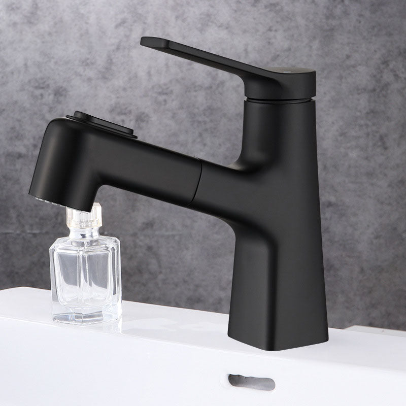 Contemporary Vessel Faucet Metal Single Handle Low Arc Vessel Faucet for Bathroom
