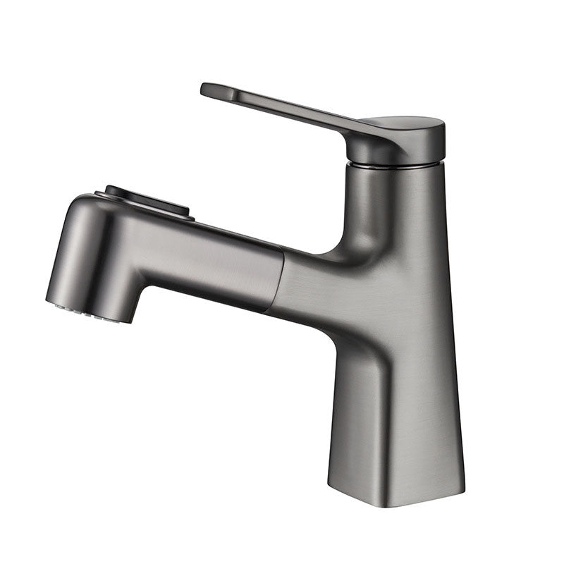 Contemporary Vessel Faucet Metal Single Handle Low Arc Vessel Faucet for Bathroom