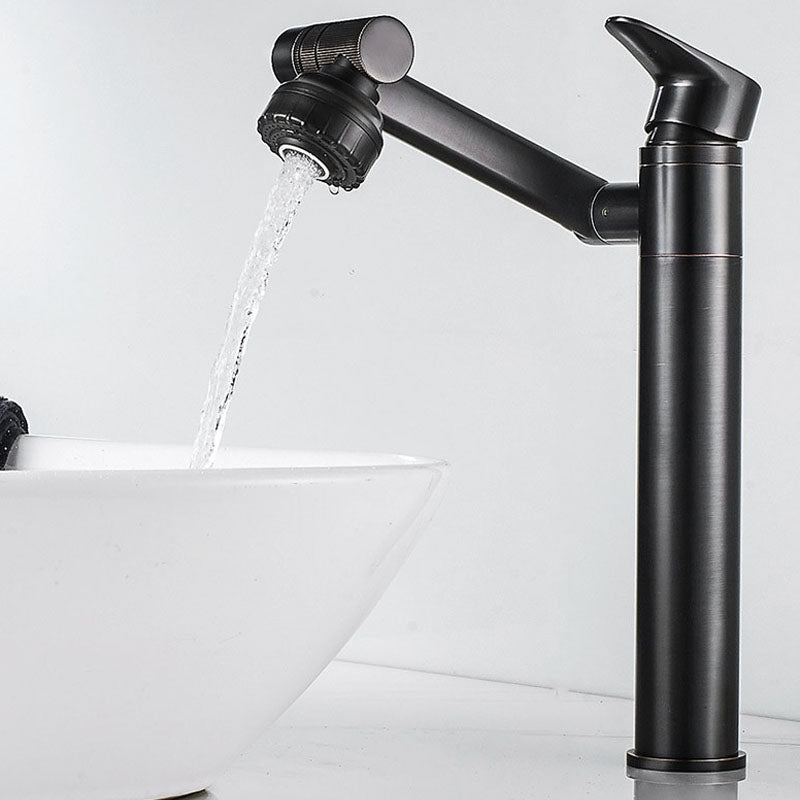 Glam Style Faucet Single Handle Vessel Sink Bathroom Faucet with Waterfall Spout