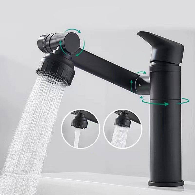 Glam Style Faucet Single Handle Vessel Sink Bathroom Faucet with Waterfall Spout