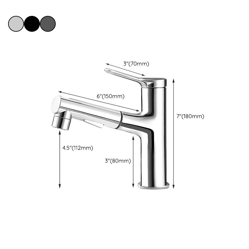 Modern Sink Faucet Pure Color Basin Lavatory Faucet for Bathroom