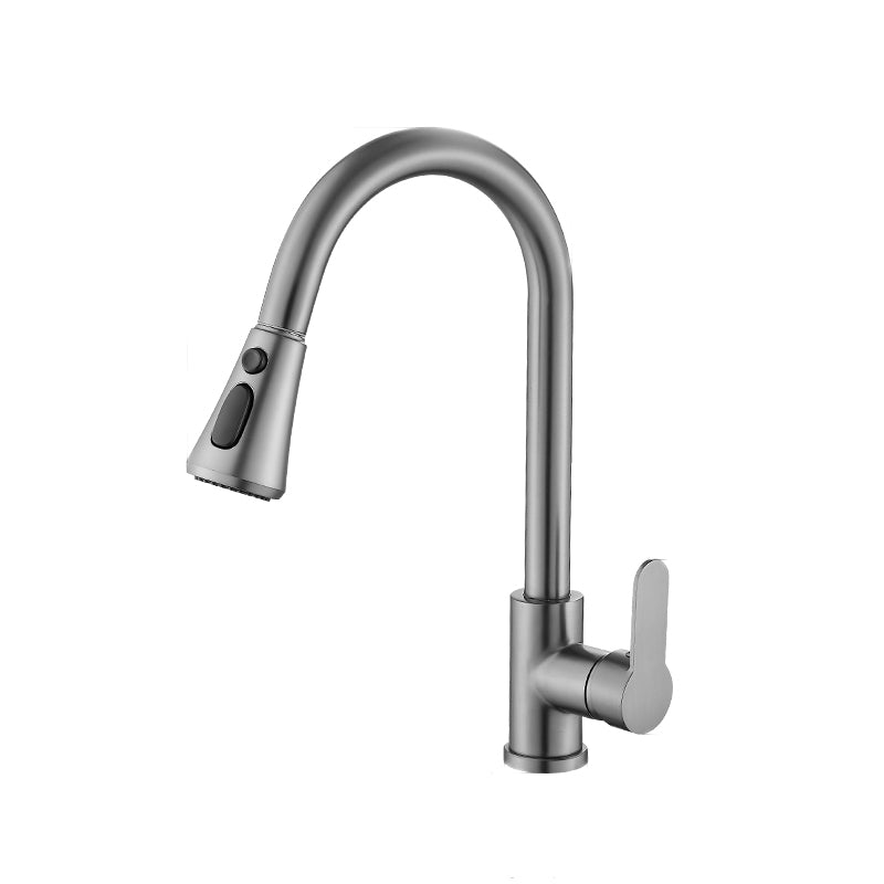 Modern Pull down Kitchen Faucet  Sprayer with Handle and Supply Lines Bar Faucet