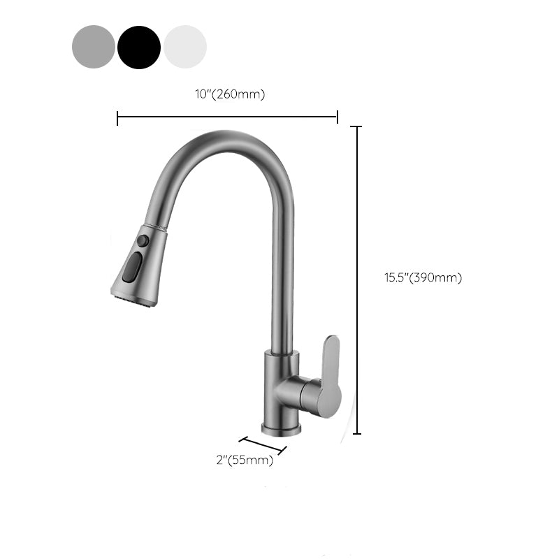 Modern Pull down Kitchen Faucet  Sprayer with Handle and Supply Lines Bar Faucet