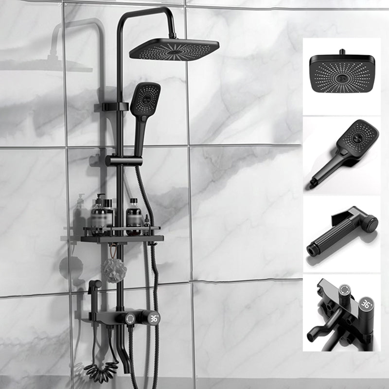 Modern Style Shower System Spot Resist Wall Mounted Shower System