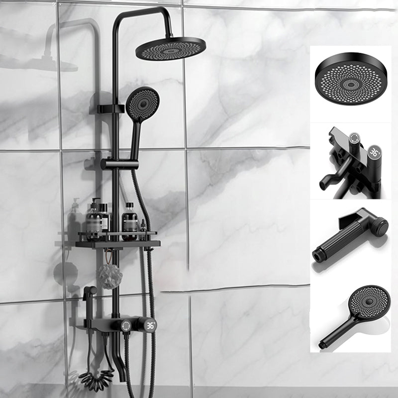 Modern Style Shower System Spot Resist Wall Mounted Shower System