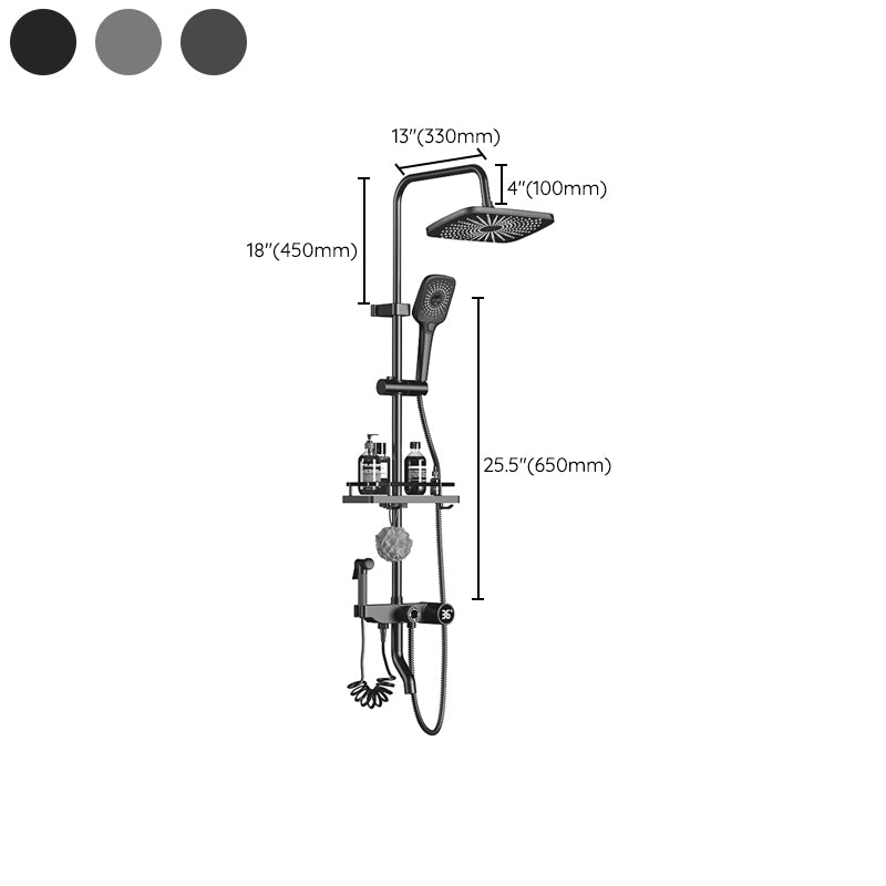 Modern Style Shower System Spot Resist Wall Mounted Shower System