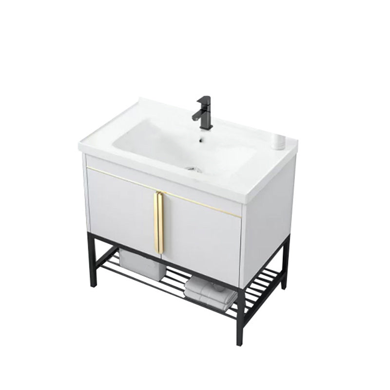 Modern Stainless Steel Bathroom Sink Vanity Faucet Included Vanity Sink