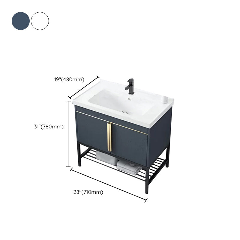 Modern Stainless Steel Bathroom Sink Vanity Faucet Included Vanity Sink