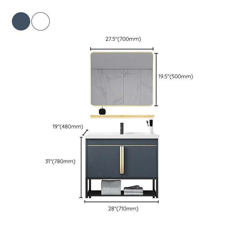 Modern Stainless Steel Bathroom Sink Vanity Faucet Included Vanity Sink