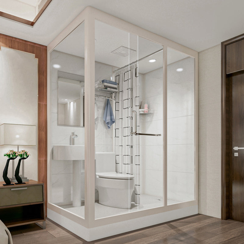 Rectangular Sliding Shower Enclosure Full Frame Shower Enclosure with Tempered Glass