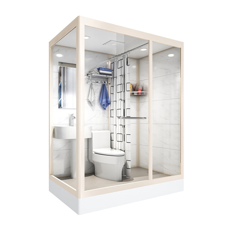 Rectangular Sliding Shower Enclosure Full Frame Shower Enclosure with Tempered Glass