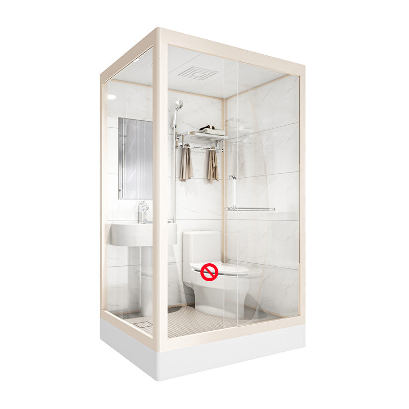 Rectangular Sliding Shower Enclosure Full Frame Shower Enclosure with Tempered Glass