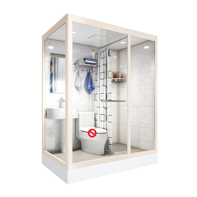 Rectangular Sliding Shower Enclosure Full Frame Shower Enclosure with Tempered Glass