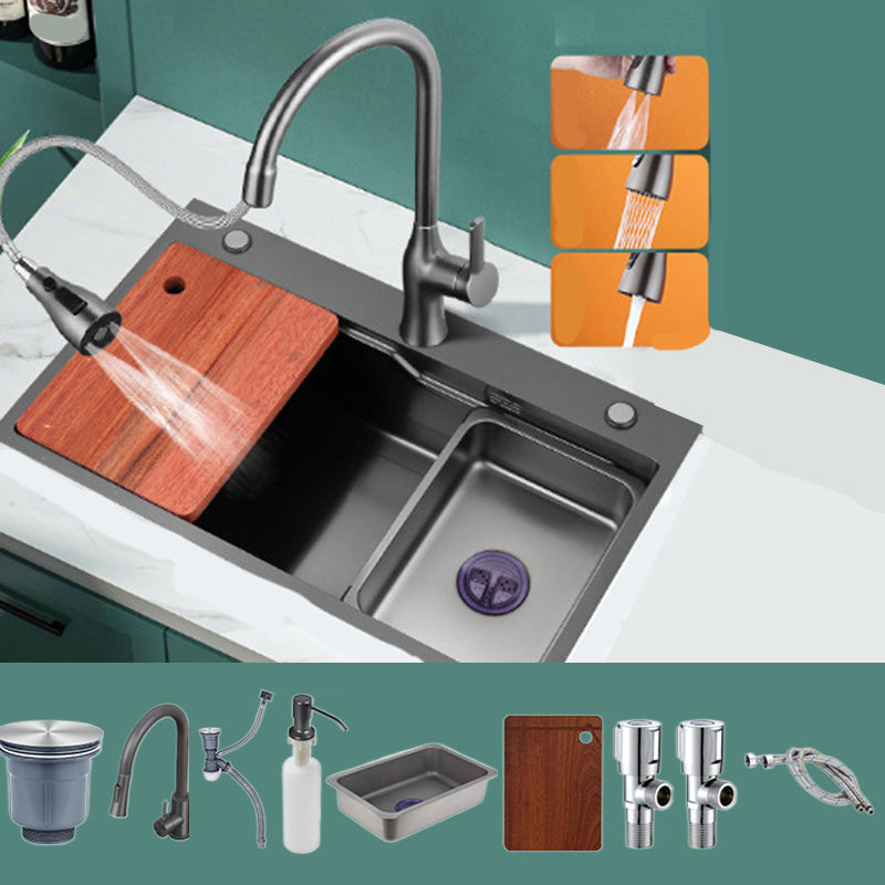 Modern Style Kitchen Sink Stainless Steel Kitchen Sink with Rectangle Shape