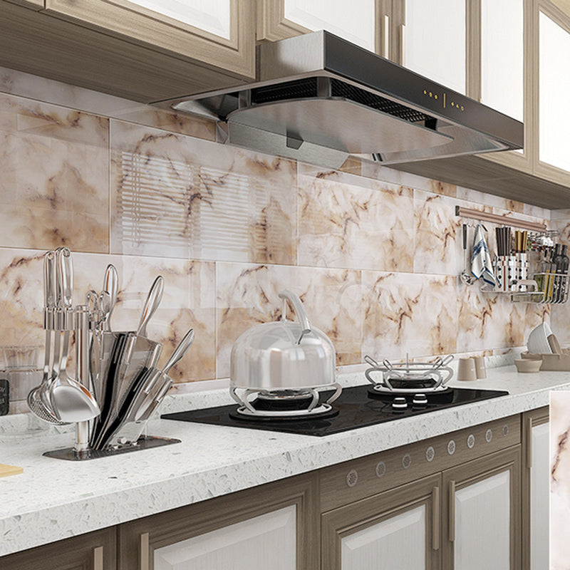 Modern Style Wallpaper Kitchen Single Tile Peel and Stick Backsplash