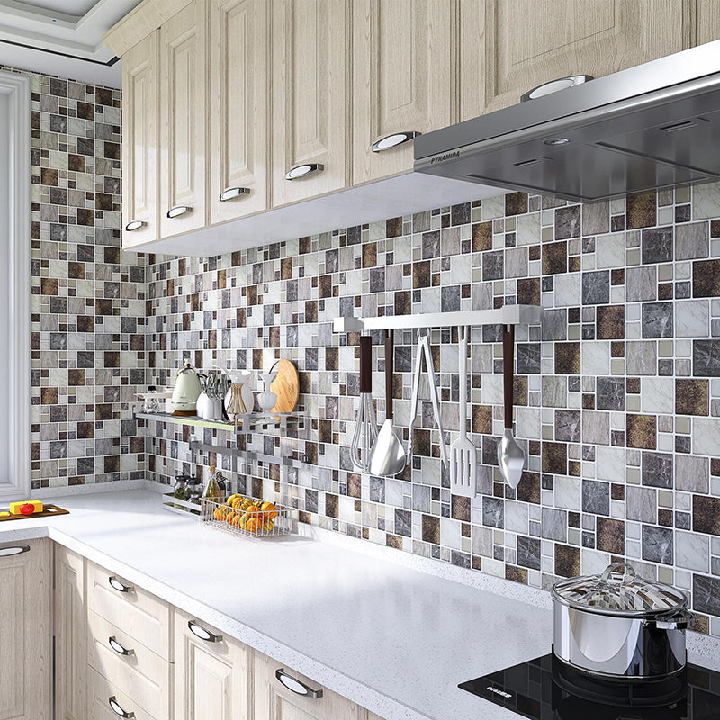 Modern Field Tile Waterproof Peel and Stick Backsplash Tile for Kitchen