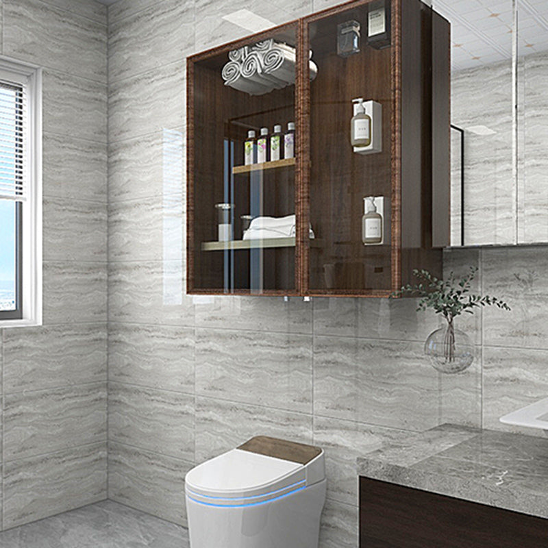 Contemporary Style Wallpaper Single Tile Bathroom Wallpaper with Rectangle Shape