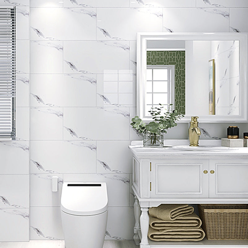 Contemporary Style Wallpaper Single Tile Bathroom Wallpaper with Rectangle Shape