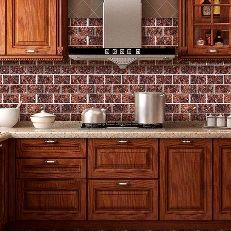 Modern Kitchen Single Tile Waterproof Peel and Stick Tile Over Tile