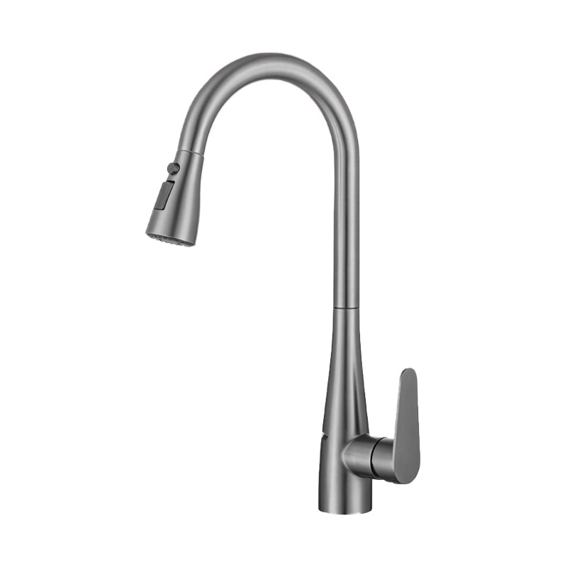 Modern Standard Kitchen Faucet 1-Handle Pull down Bar Faucet