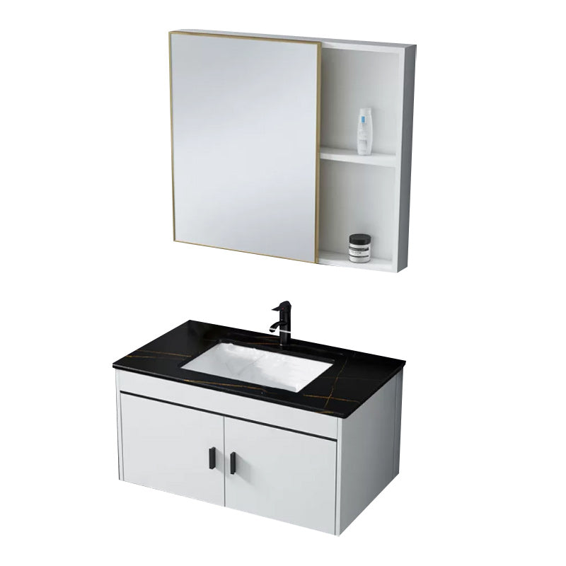 Wall-mounted Bathroom Vanity Modern Single-Sink Space Saver Vanity