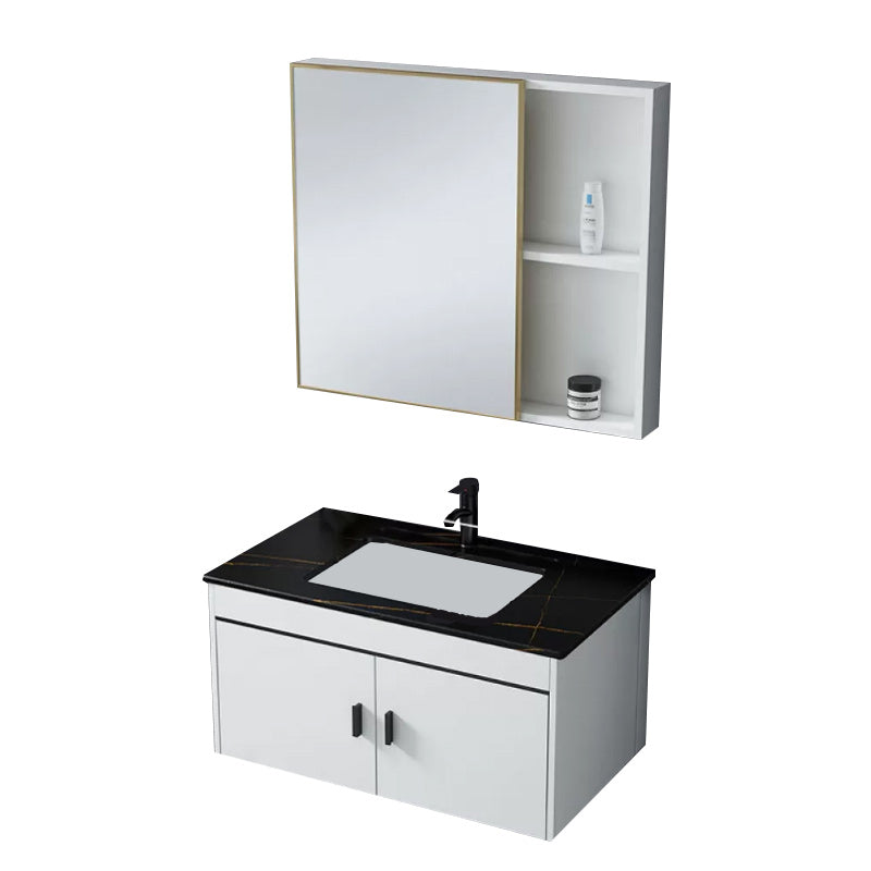 Wall-mounted Bathroom Vanity Modern Single-Sink Space Saver Vanity