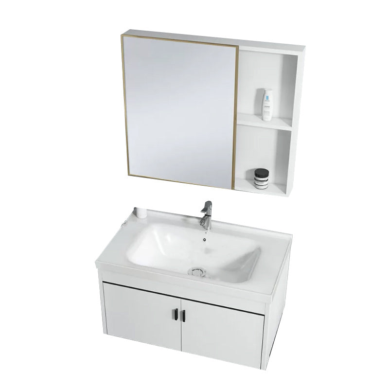 Wall-mounted Bathroom Vanity Modern Single-Sink Space Saver Vanity