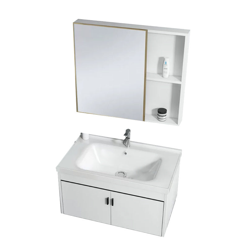 Wall-mounted Bathroom Vanity Modern Single-Sink Space Saver Vanity