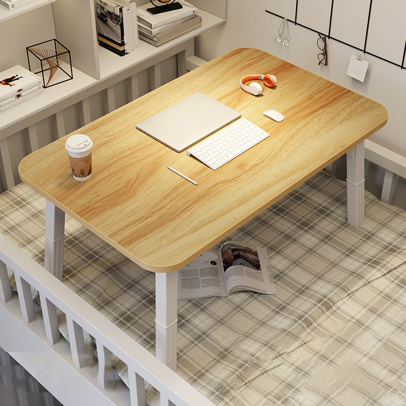 Contemporary Engineered Wood Office Desk Bedroom Writing Desk with White Legs